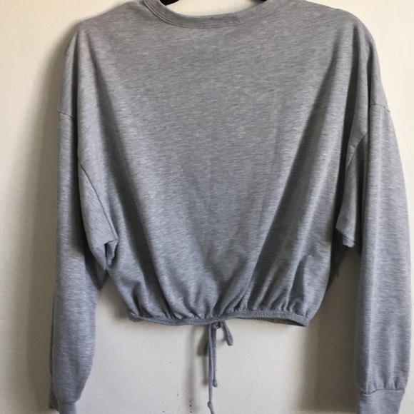 Gray blouse long sleeve - Picture 4 of 5